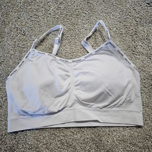 WOMEN'S SIZE L WHITE NAUTICA SPORTS BRA